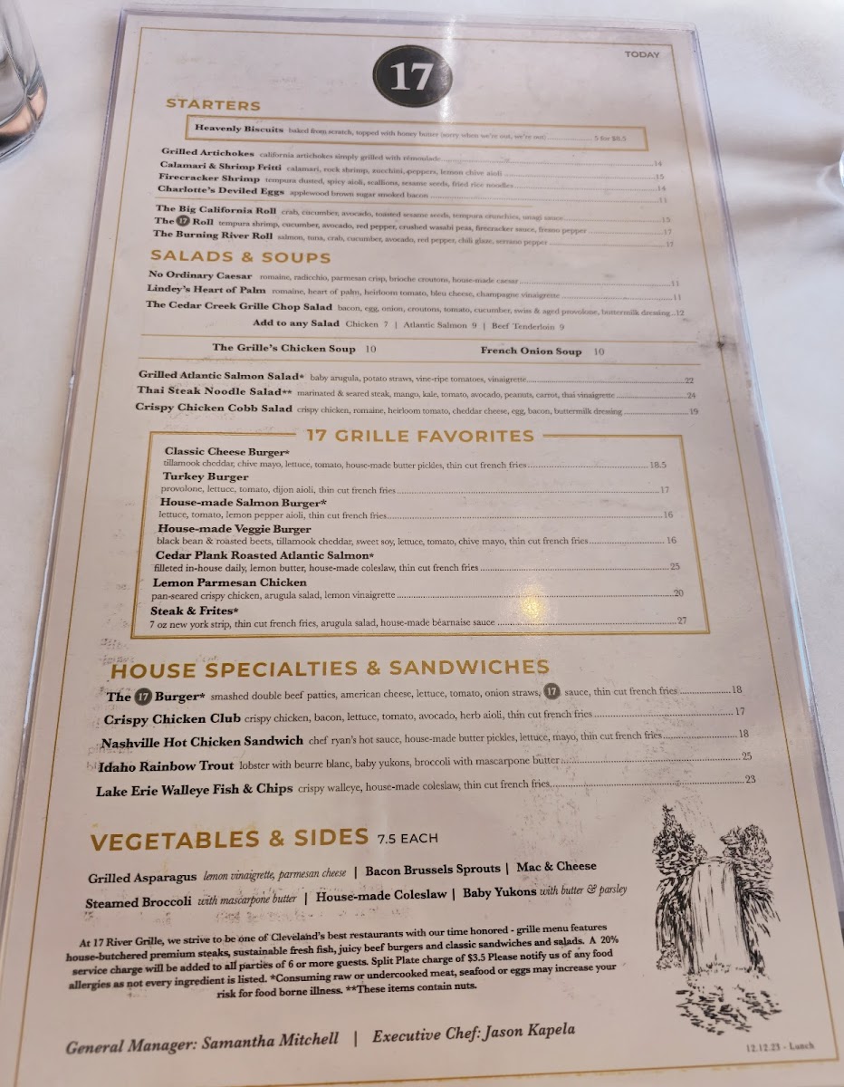 17 River Grille Menu - Image 4
